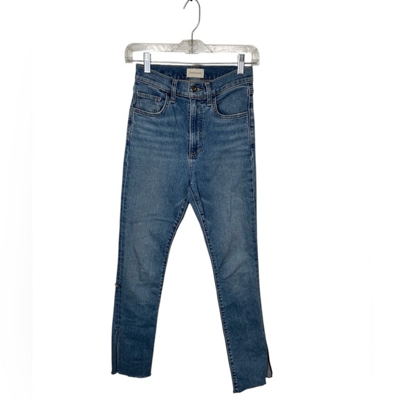 Favorite Daughter The Valentina Shortie Jean in Laurel Size 24 Raw Hem High Rise - Picture 4 of 13